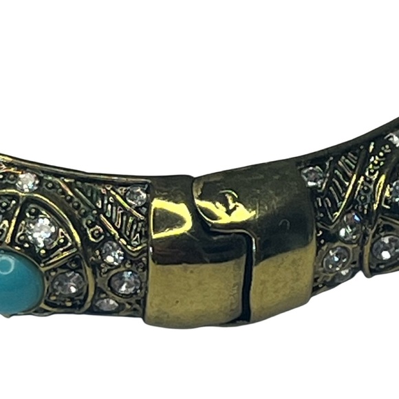 Heidi Daus Coral and Turquoise Hinge Bracelet - Picture 4 of 6